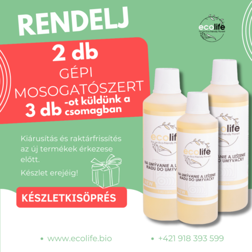 EcoLIFE ÖKO Kézi Mosogatószer 2+1